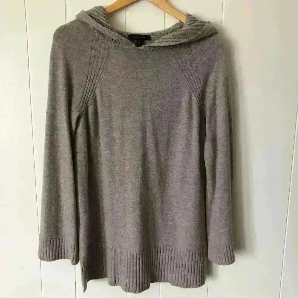 Ann Taylor Hooded Wool Blend Sweater Size S